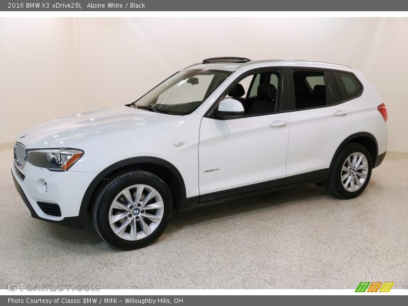 Alpine White / Black 2016 BMW X3 xDrive28i