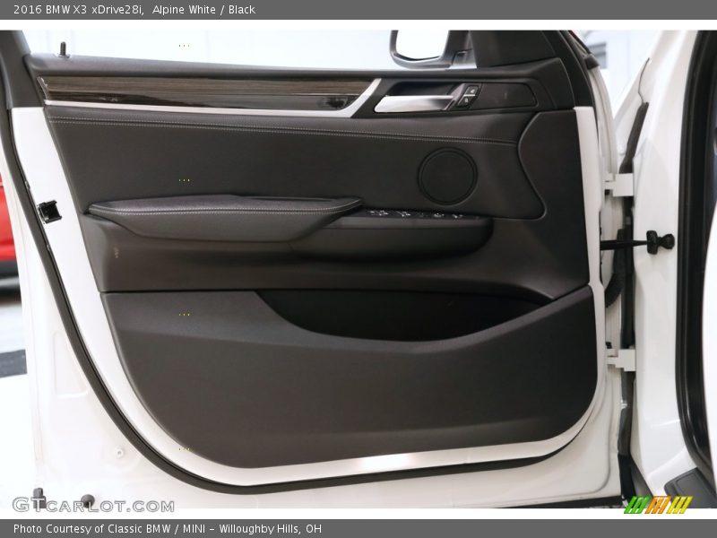 Alpine White / Black 2016 BMW X3 xDrive28i