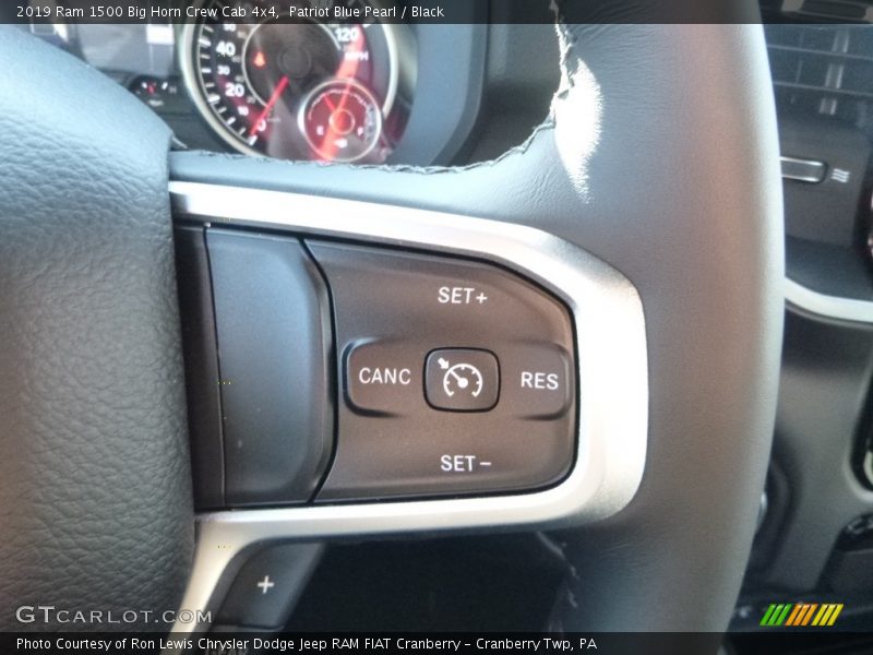Patriot Blue Pearl / Black 2019 Ram 1500 Big Horn Crew Cab 4x4