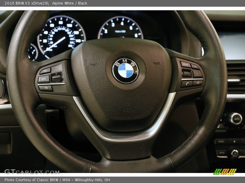 Alpine White / Black 2016 BMW X3 xDrive28i