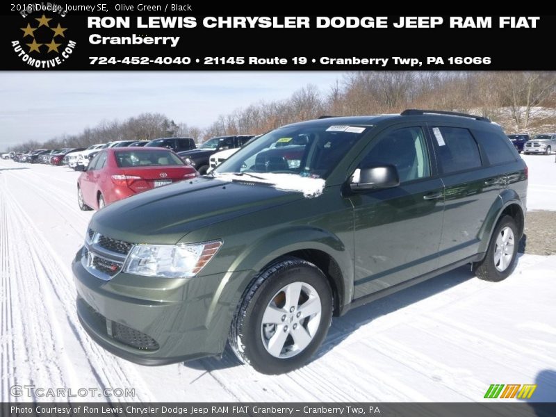 Olive Green / Black 2018 Dodge Journey SE