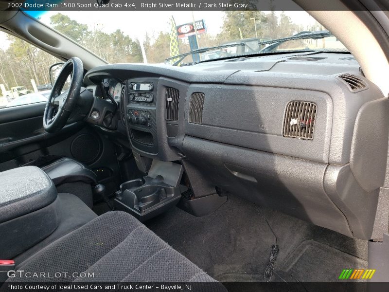 Bright Silver Metallic / Dark Slate Gray 2002 Dodge Ram 1500 Sport Quad Cab 4x4