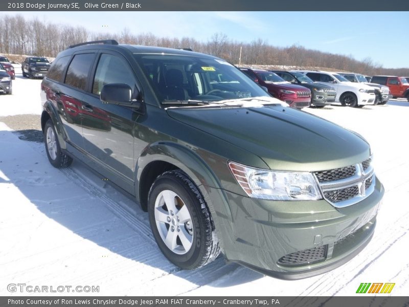 Olive Green / Black 2018 Dodge Journey SE
