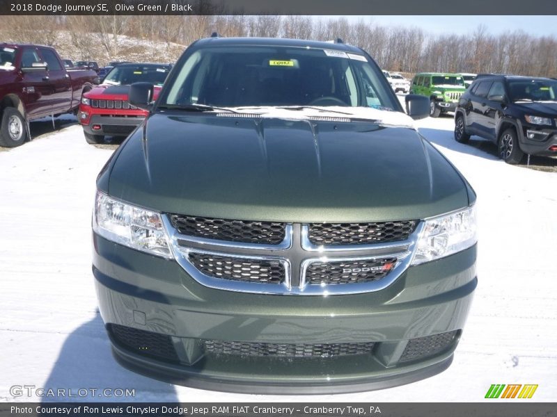 Olive Green / Black 2018 Dodge Journey SE