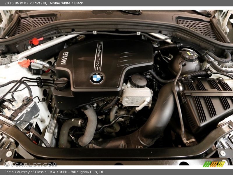 Alpine White / Black 2016 BMW X3 xDrive28i