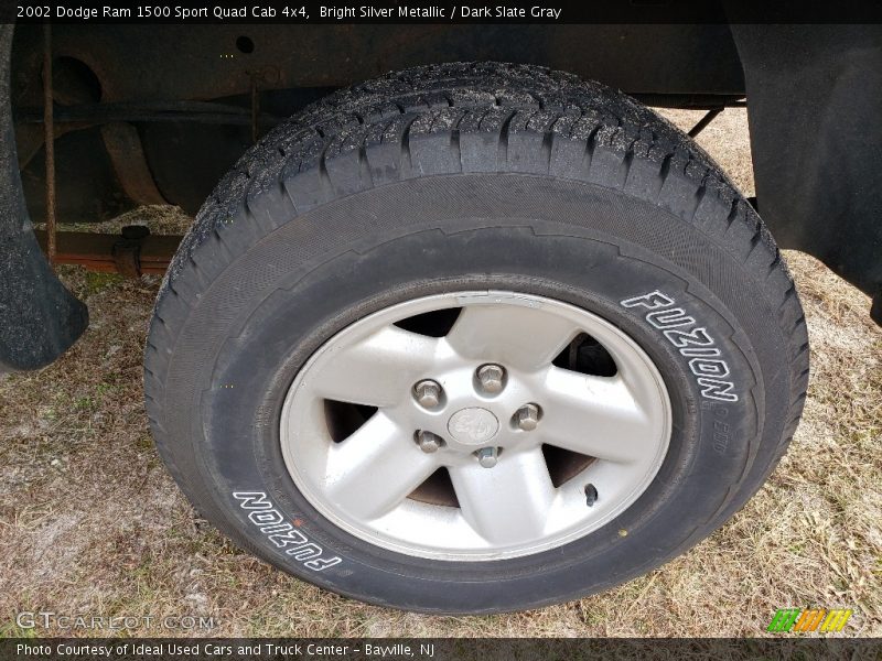 Bright Silver Metallic / Dark Slate Gray 2002 Dodge Ram 1500 Sport Quad Cab 4x4