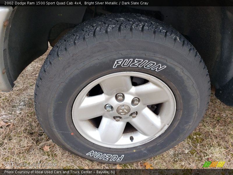 Bright Silver Metallic / Dark Slate Gray 2002 Dodge Ram 1500 Sport Quad Cab 4x4