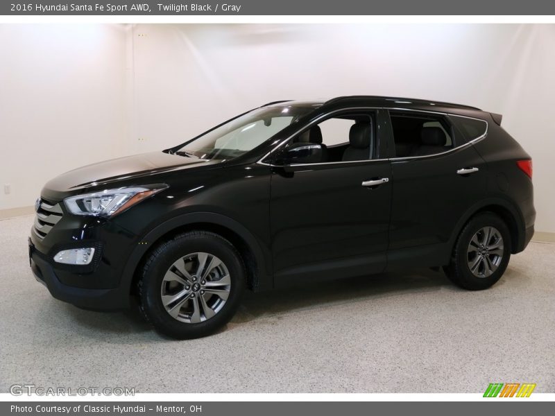 Twilight Black / Gray 2016 Hyundai Santa Fe Sport AWD