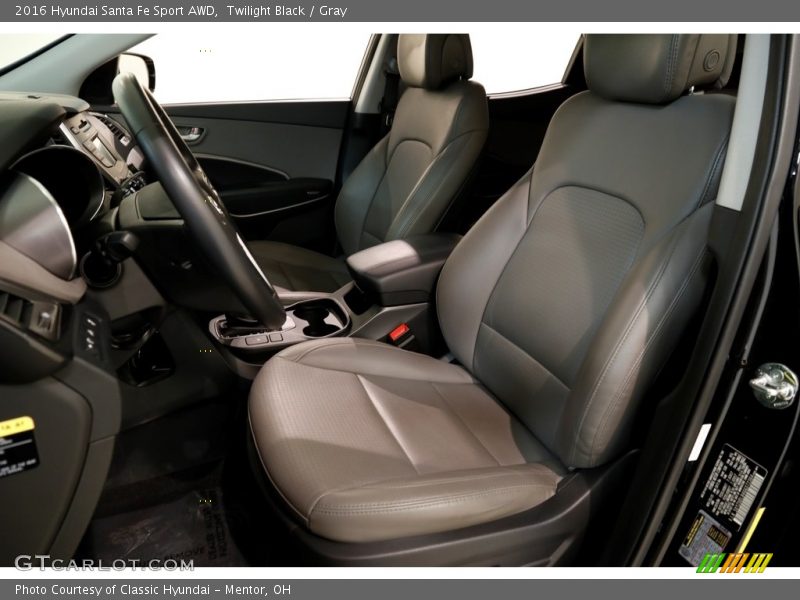 Twilight Black / Gray 2016 Hyundai Santa Fe Sport AWD