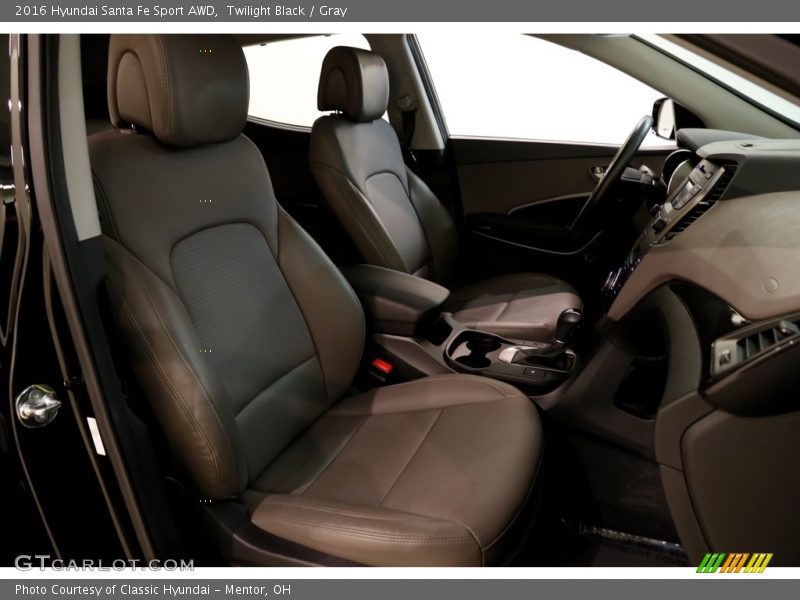 Twilight Black / Gray 2016 Hyundai Santa Fe Sport AWD