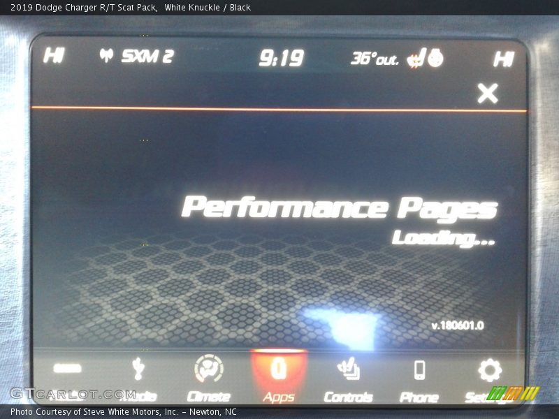 White Knuckle / Black 2019 Dodge Charger R/T Scat Pack