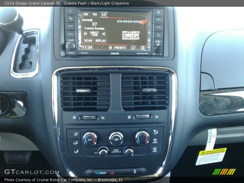 Granite Pearl / Black/Light Graystone 2019 Dodge Grand Caravan SE