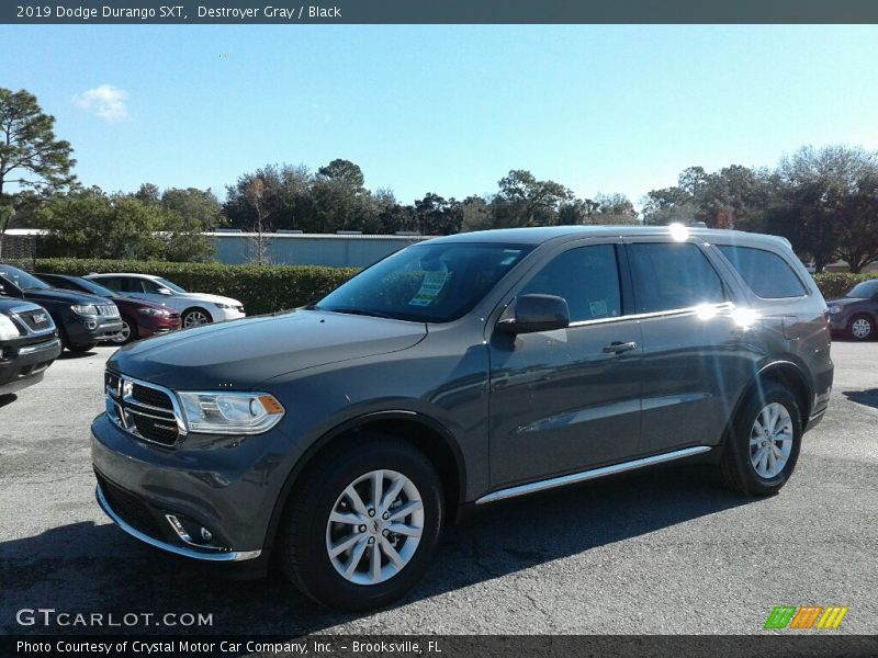 Destroyer Gray / Black 2019 Dodge Durango SXT