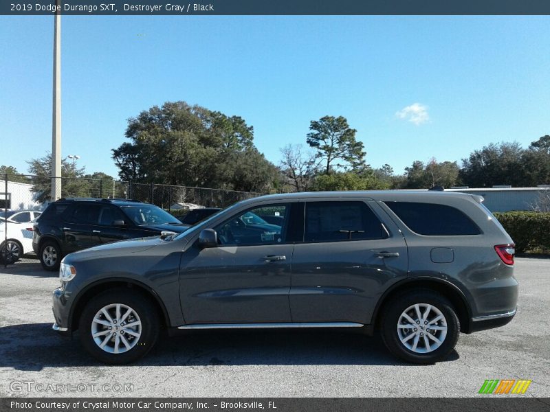 Destroyer Gray / Black 2019 Dodge Durango SXT