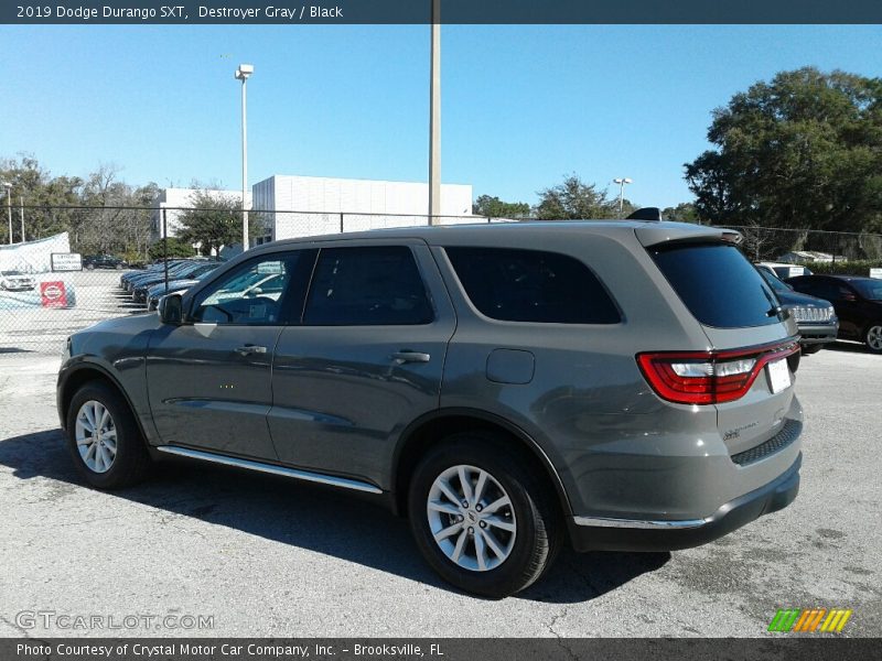 Destroyer Gray / Black 2019 Dodge Durango SXT