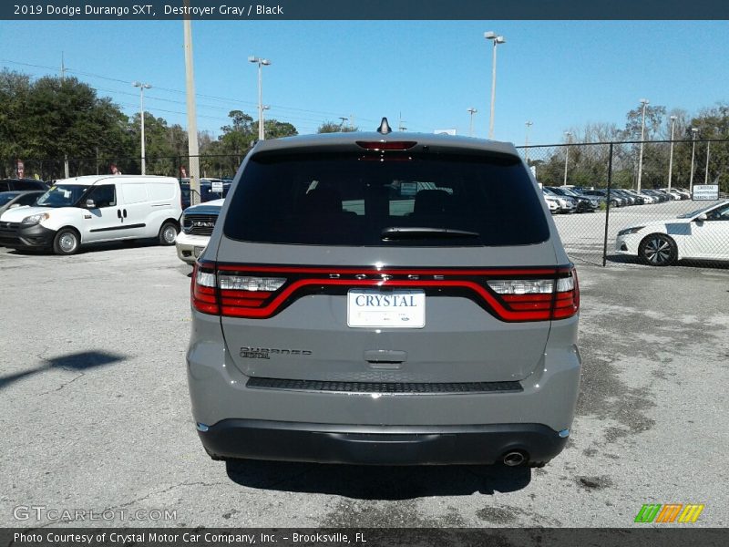 Destroyer Gray / Black 2019 Dodge Durango SXT