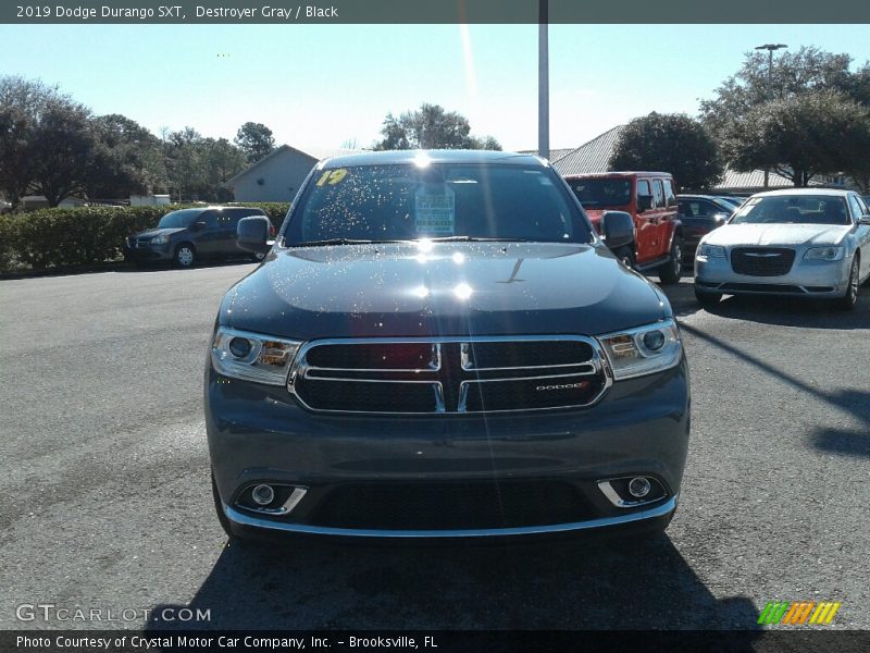 Destroyer Gray / Black 2019 Dodge Durango SXT
