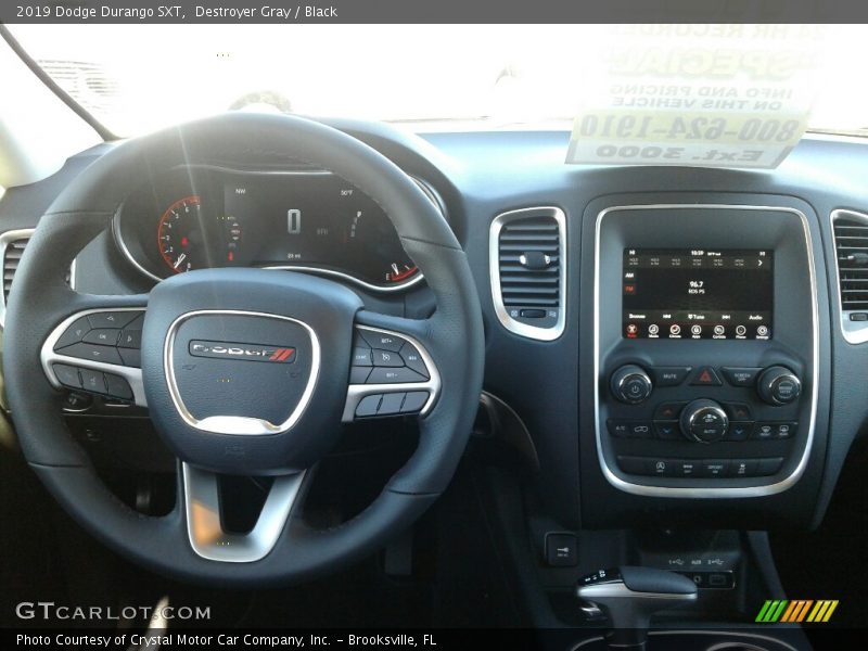 Destroyer Gray / Black 2019 Dodge Durango SXT