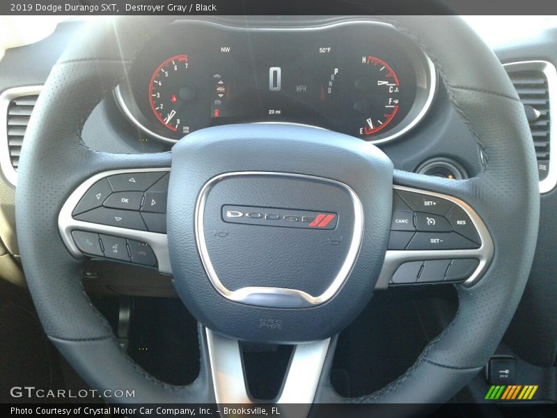 Destroyer Gray / Black 2019 Dodge Durango SXT