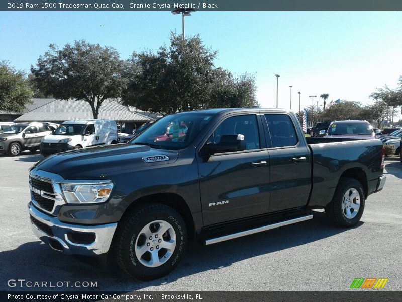 Granite Crystal Metallic / Black 2019 Ram 1500 Tradesman Quad Cab