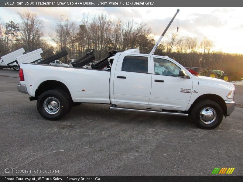 Bright White / Black/Diesel Gray 2013 Ram 3500 Tradesman Crew Cab 4x4 Dually