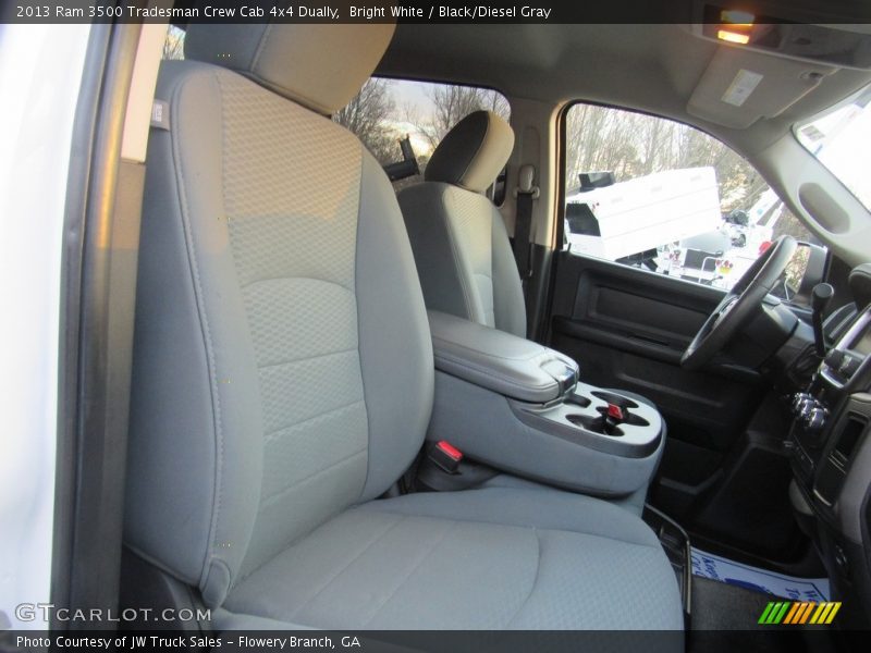 Bright White / Black/Diesel Gray 2013 Ram 3500 Tradesman Crew Cab 4x4 Dually