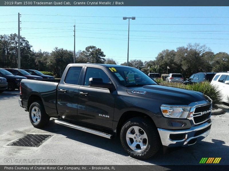 Granite Crystal Metallic / Black 2019 Ram 1500 Tradesman Quad Cab