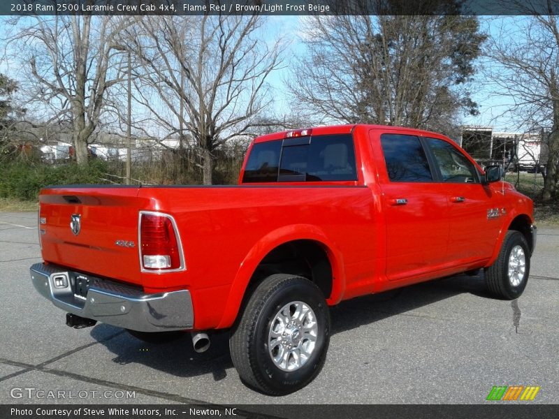 Flame Red / Brown/Light Frost Beige 2018 Ram 2500 Laramie Crew Cab 4x4