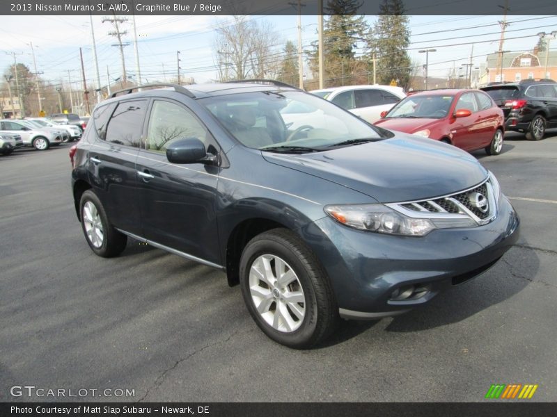 Graphite Blue / Beige 2013 Nissan Murano SL AWD