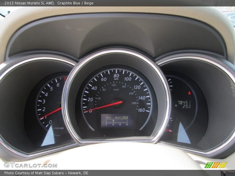 Graphite Blue / Beige 2013 Nissan Murano SL AWD