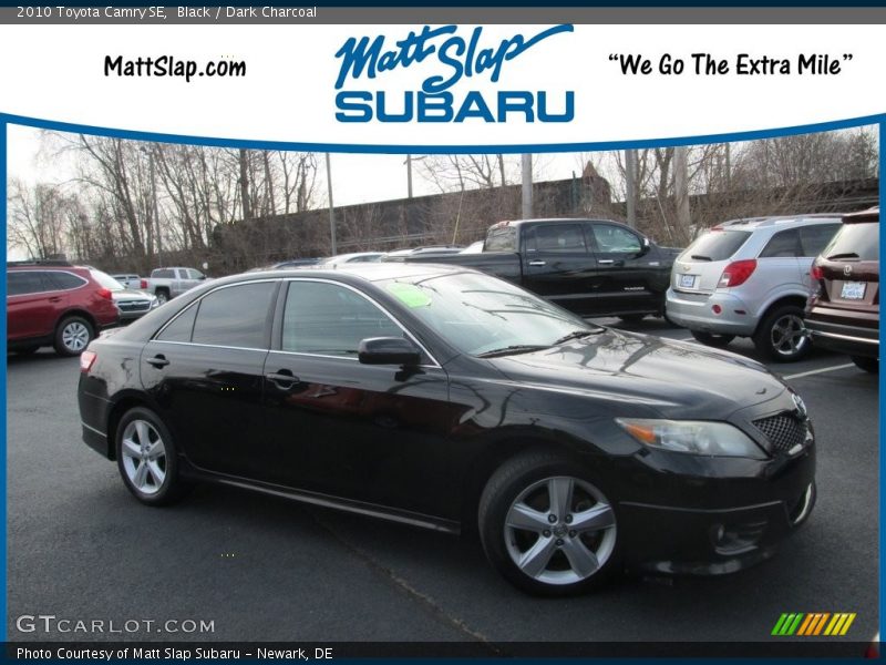 Black / Dark Charcoal 2010 Toyota Camry SE