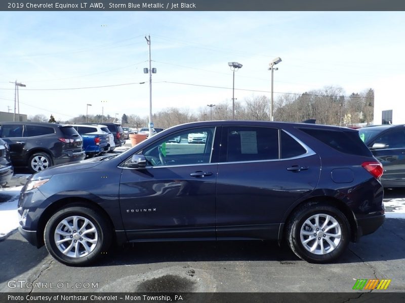 Storm Blue Metallic / Jet Black 2019 Chevrolet Equinox LT AWD