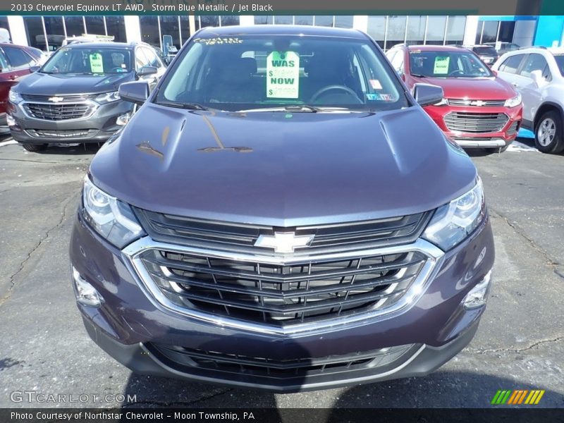 Storm Blue Metallic / Jet Black 2019 Chevrolet Equinox LT AWD