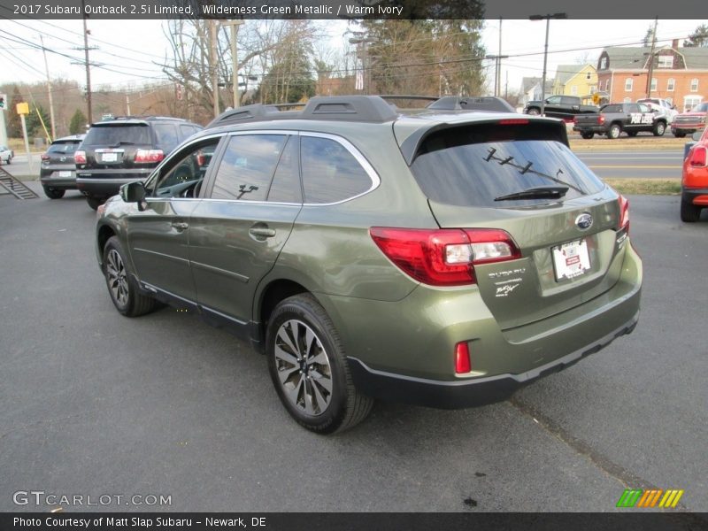 Wilderness Green Metallic / Warm Ivory 2017 Subaru Outback 2.5i Limited
