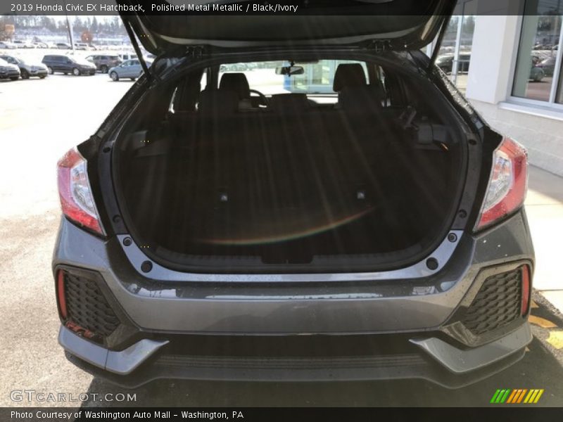 Polished Metal Metallic / Black/Ivory 2019 Honda Civic EX Hatchback