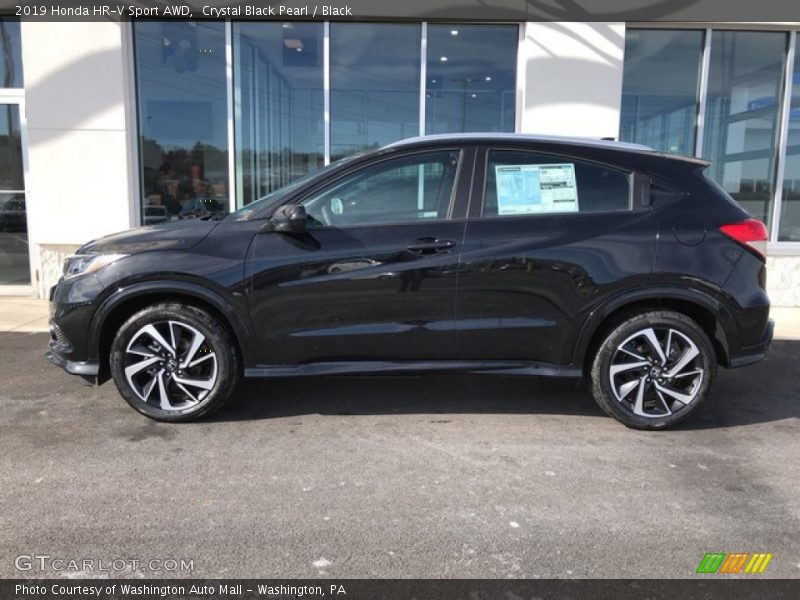 Crystal Black Pearl / Black 2019 Honda HR-V Sport AWD