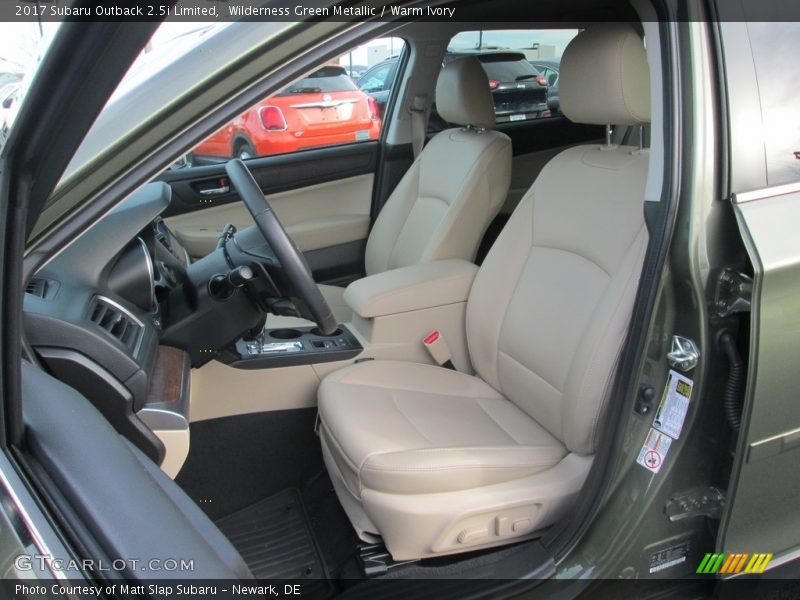 Wilderness Green Metallic / Warm Ivory 2017 Subaru Outback 2.5i Limited