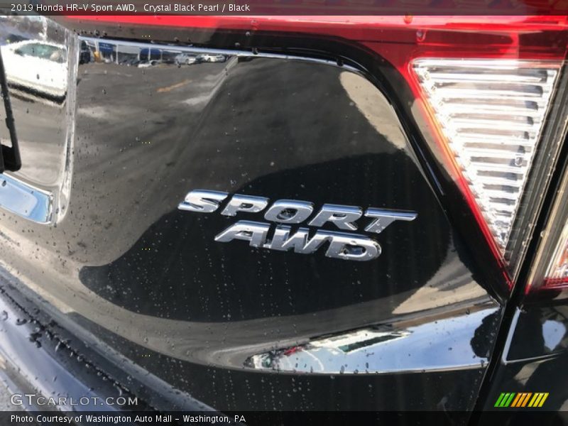 Crystal Black Pearl / Black 2019 Honda HR-V Sport AWD