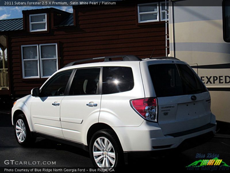Satin White Pearl / Platinum 2011 Subaru Forester 2.5 X Premium