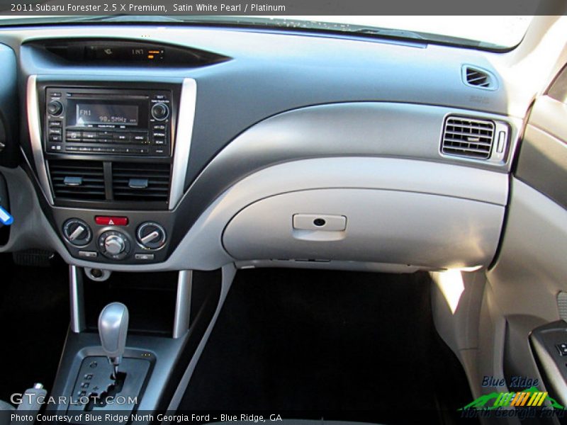 Satin White Pearl / Platinum 2011 Subaru Forester 2.5 X Premium
