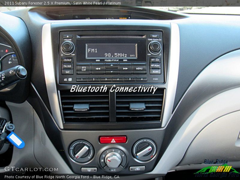 Satin White Pearl / Platinum 2011 Subaru Forester 2.5 X Premium
