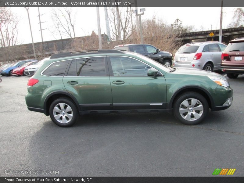 Cypress Green Pearl / Warm Ivory 2012 Subaru Outback 3.6R Limited