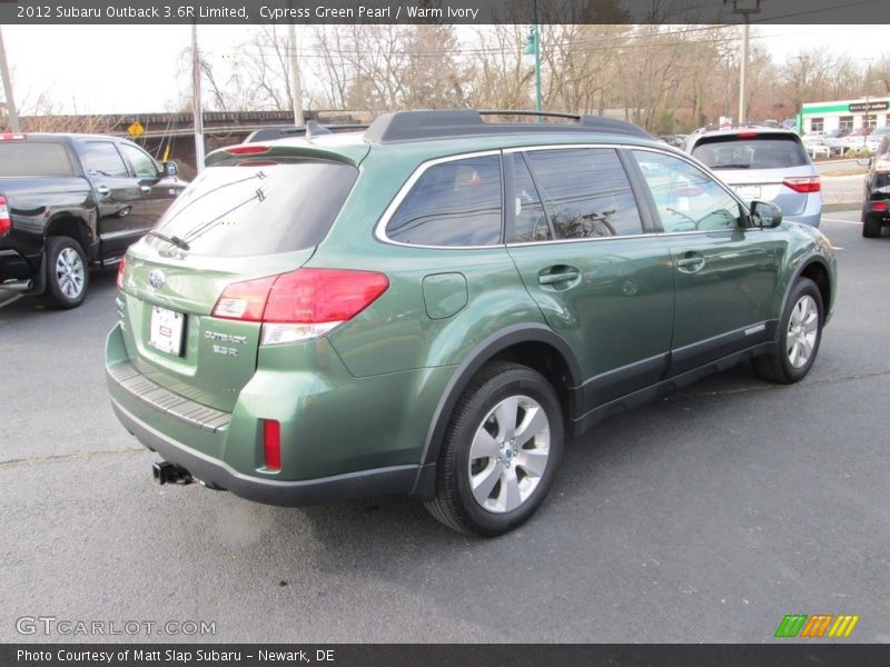 Cypress Green Pearl / Warm Ivory 2012 Subaru Outback 3.6R Limited