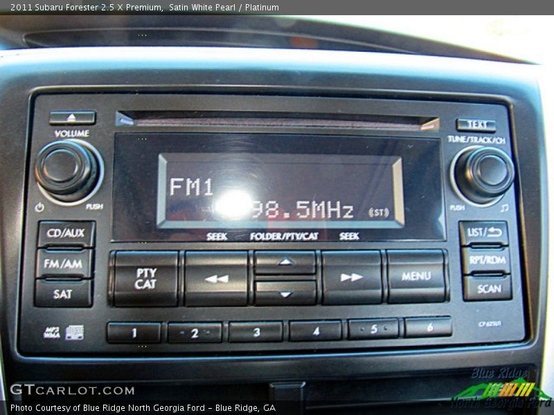Satin White Pearl / Platinum 2011 Subaru Forester 2.5 X Premium