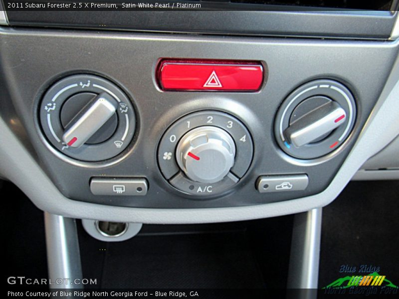 Satin White Pearl / Platinum 2011 Subaru Forester 2.5 X Premium