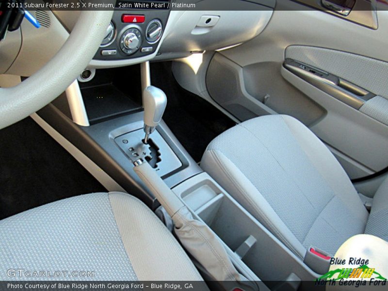 Satin White Pearl / Platinum 2011 Subaru Forester 2.5 X Premium