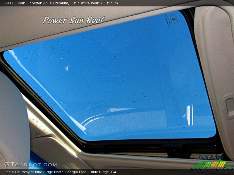 Satin White Pearl / Platinum 2011 Subaru Forester 2.5 X Premium