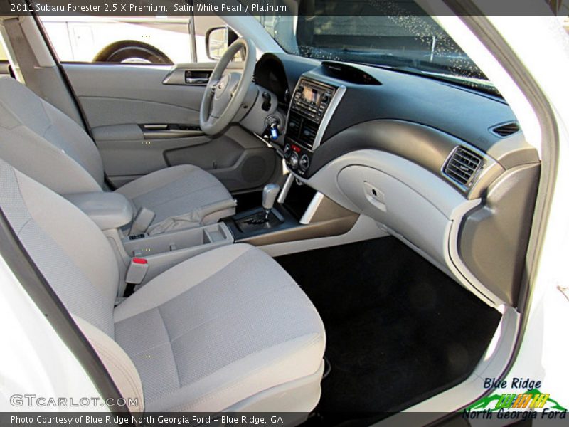Satin White Pearl / Platinum 2011 Subaru Forester 2.5 X Premium