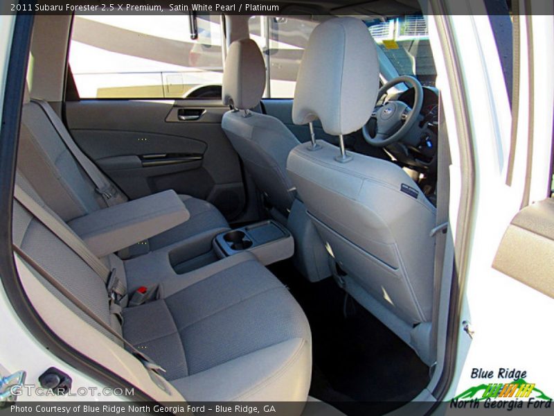 Satin White Pearl / Platinum 2011 Subaru Forester 2.5 X Premium