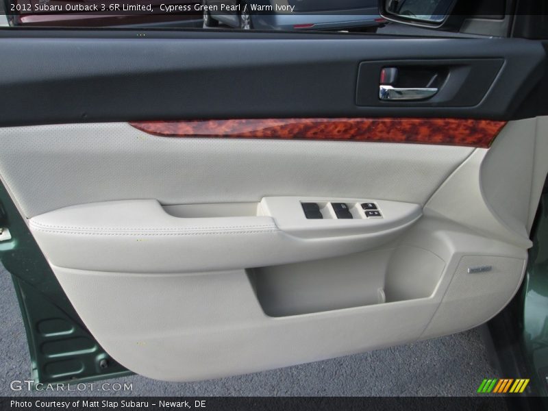 Cypress Green Pearl / Warm Ivory 2012 Subaru Outback 3.6R Limited